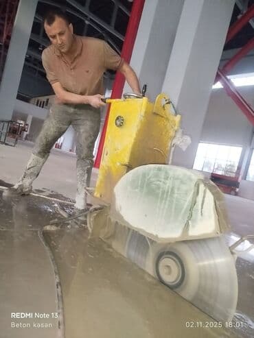 qapi ustu asmalar: #Betonkesme #betondeşmə Beton kubik kərpic - dən kəsim deşim — 13