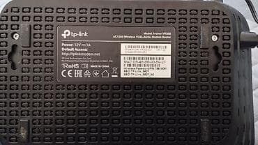 wifi modem: Salam. TP-Link Archer VR300 AC1200 modem/router. Təzə kimi — 3