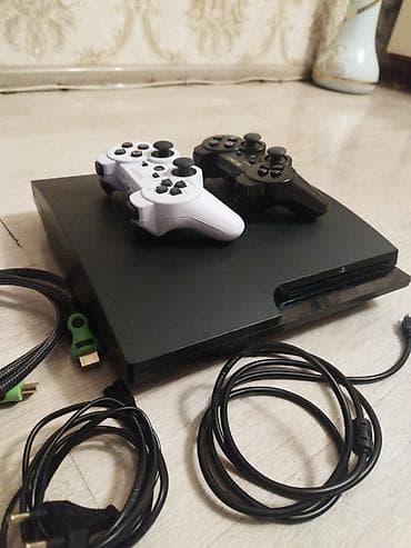 playstation 4 silim: PlayStation 3 (PS3) Slim oyun konsolu seti Komplekt: - PS3 Slim — 1