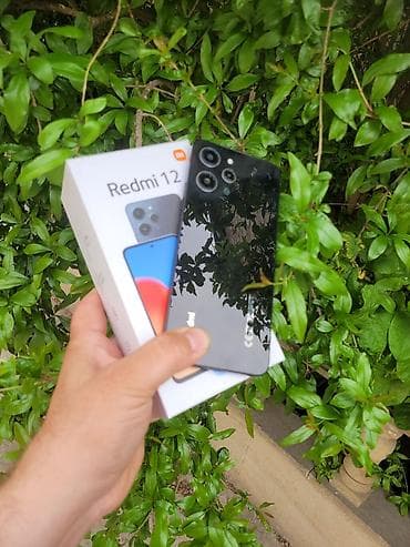mi 17 pro max: Redmi 12, 256 GB, rəng - Qara, Barmaq izi, Face ID — 3