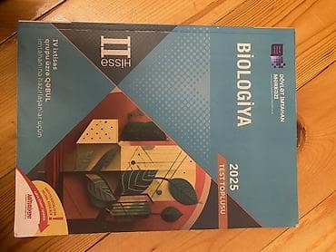 Məhsul: Biologiya – Test Toplusu 2025 (Hissə II) Təsvir: - Nəşriyyat — 1