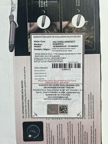 smart lock qw: Rowenta Premium Care Precious Curls saç burqu maşası - Model — 2