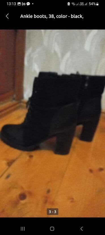 platforma qadın krossovkaları: Ölçü: 38, rəng - Qara, Yeni — 2