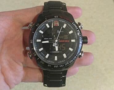 pandora qutusu: İşlənmiş, Qol saatı, NaviForce, rəng - Qara — 1