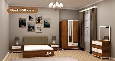 qab dolabi: Yataq Otağı Dəsti 650AZN💥 🎁Matras hədiyyə🎁 ✔️Rəng seçimi var ✔️Ölçü — 2