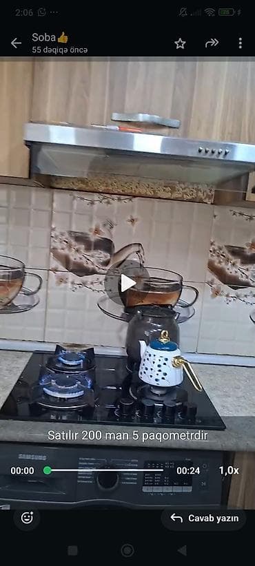 bar stolu satilir: Mətbəx mebeli 199 azn satılır. Ölçü ; 2.50 sm 2.75 sm Üstə Moyka — 3