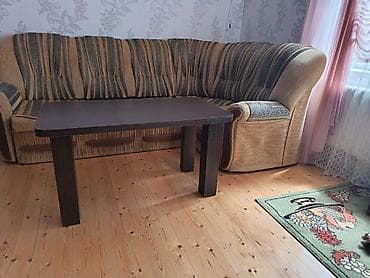 Divan və masa dəstləri: İşlənmiş, Künc divan, Qonaq otağı üçün, Açılmayan — 2