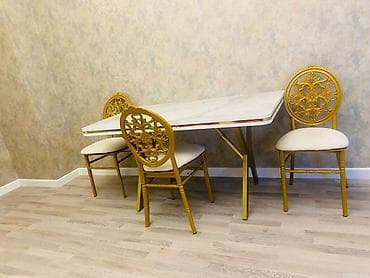 Мебель: Для кухни, Нераскладной, Прямоугольный стол, 4 стула — 1