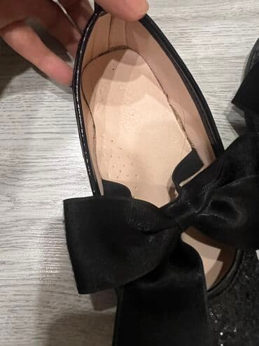 домашние женские тапочки балетки: Балетки, Размер: 32, цвет - Черный, Новый — 2