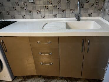 стол стойка для кухни: Tecili! Metbex mebeli satilir! Ölçüler: uzunluq - 2,60 m, en - 60 sm — 15