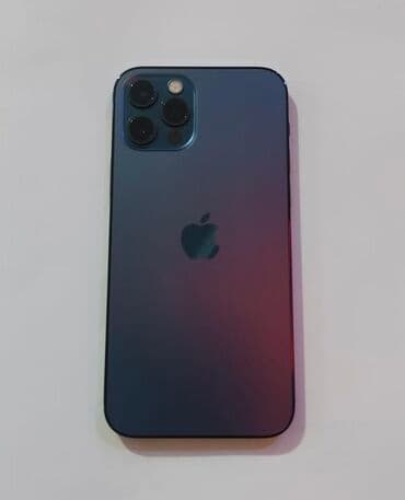 ipod ikinci el: IPhone 12 Pro, 128 GB, Pacific Blue, Zəmanət, Kredit, Face ID — 1