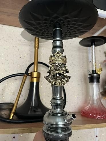 Maklaud series Qəlibli şüşə kolba və metal şaxta ilə nargilə - — 2