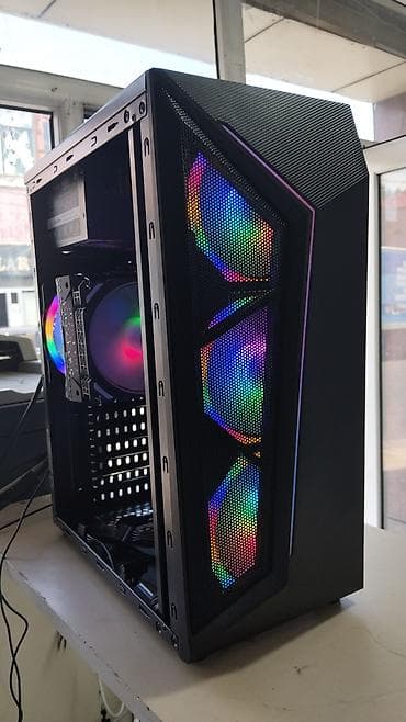 ryzen 5 2600: Masaüstü PC – Intel 13‑cü nəsil i3 13100T, MSI H610-S, NVMe SSD, RGB — 1