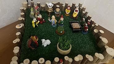 payiza aid sekiller: Novruz mövzusunda dekorativ maket/kompozisiya - Süni ot örtüyü — 1