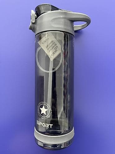 vapur 25000: Sport su qabı – pipetkali, ölçü şkallı, qapağı düymə ilə açılan. - — 4