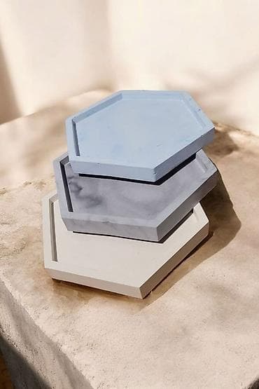 hamam qapları: Heksaqonal dekorativ beton altlıqlar - Material: yüksək keyfiyyətli — 2