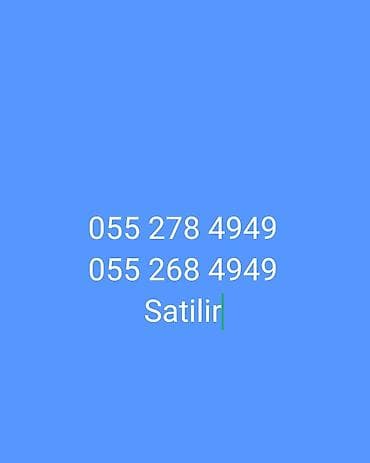 online nomre almaq: Xüsusi nömrə satılır: 055 278 49 49 və 055 268 49 49 - Yadda qalan — 1