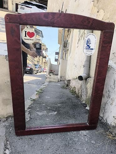 desmalar: Güzgü Divar üçün, Düzbucaqlı, Çərçivə ilə — 1