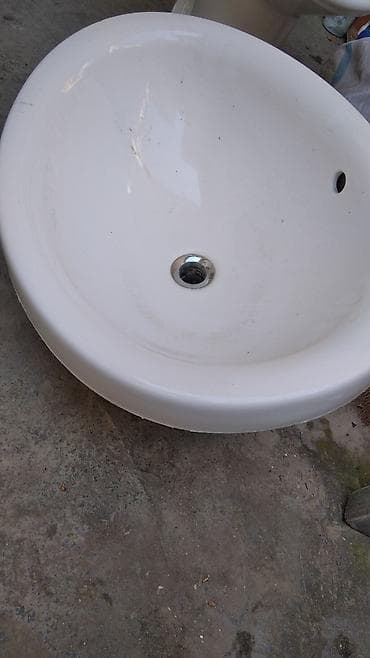 Перила: Oval formalı seramik əl-üz yuyan (çəkmə tipli) - Material: yüksək — 1