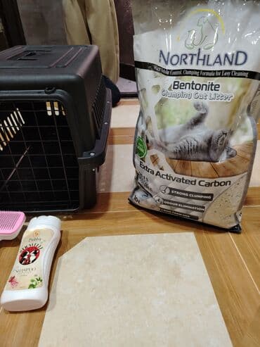 Yuvalar: Pişik üçün aksesuarlar dəsti - Daşınma üçün plastik daşıyıcı qutu — 2