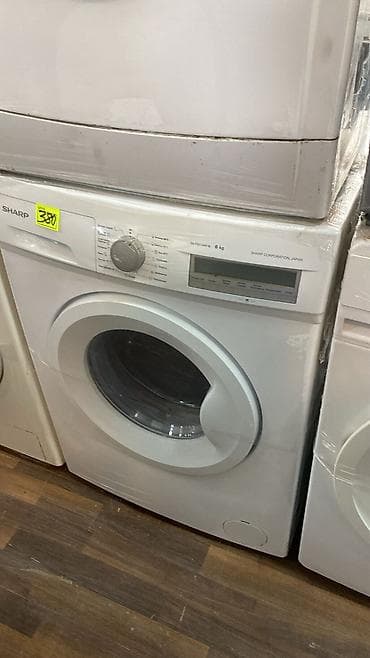 Su qızdırıcı kranlar: Paltaryuyan maşın Sharp, 6 kq, Avtomat, Qurutmasız, Kredit yoxdur — 1