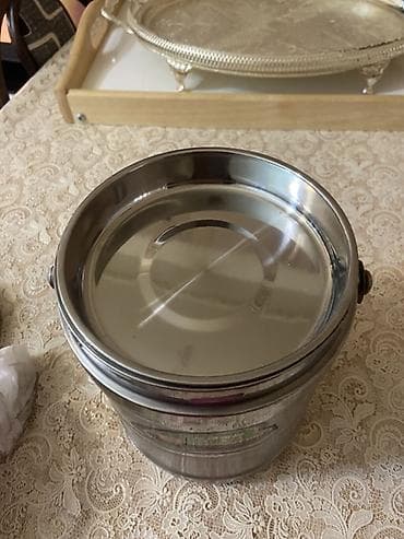 ev yemekleri: Rəng - Gümüşü, Yəmək üçün termos, Paslanmayan polad — 2