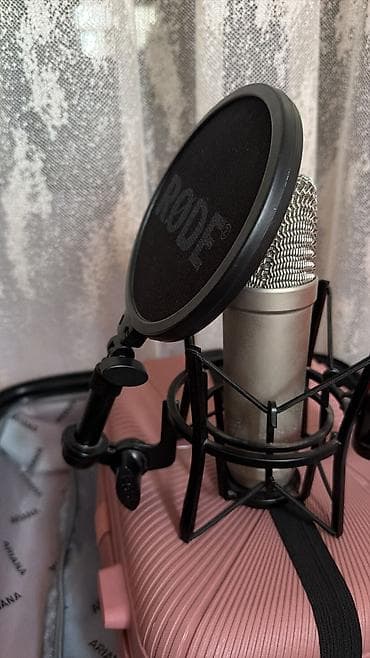 studio: Rode NT1-A studio mikrofonu, tam ideal veziyyetde, az işlenib.elave — 1
