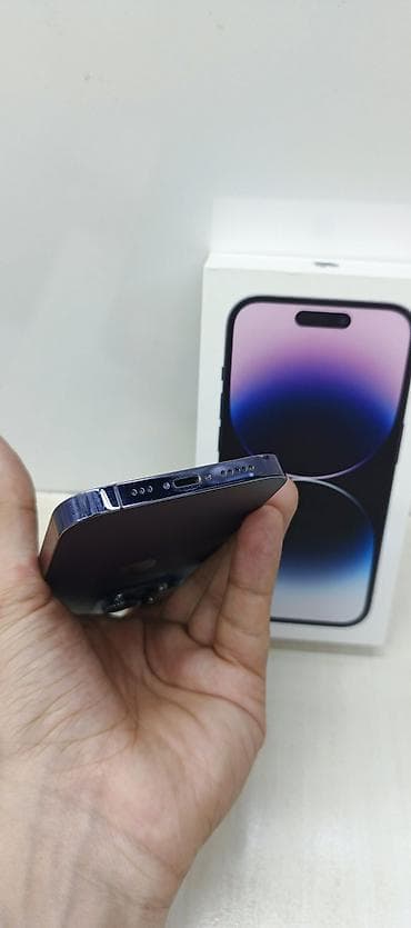 iphone se 2023: IPhone 14 Pro, 128 GB, Deep Purple, Face ID — 9