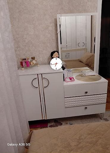 3d şəkillər: Yataq otağı mebel dəsti - Rəng: ağ (parlaq səth), dekorativ 3D — 2