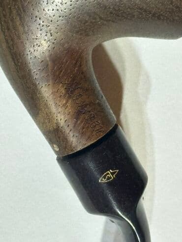 elekron qəlyan: Tütün qəlyanı (siqar borusu) – əyri saplı model - Material: təbii — 3