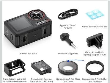 dji rs3: DJI Action 5 Pro aksion kamerası - 1/1.3" yeni nəsil sensor və 4 nm — 6