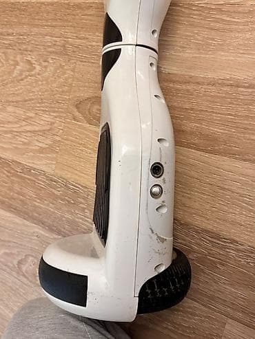 elekt: Elektrik hoverboard (özünü tarazlayan skuter) - Rəng: ağ, qara rezin — 8