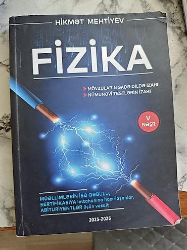Məhsul: “Fizika” – Hikmət Mehtiyev (V nəşr, 2025–2026) Təmiz kitabdır