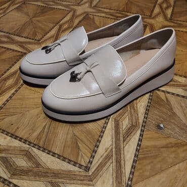 Makasin və loferlər: Ölçü: 36, rəng - Bej, Yeni — 3