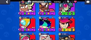 PS5 (Sony PlayStation 5): Brawl Stars hesabı – yüksək səviyyəli və tam dolu - Kupa: 65 157+ - — 4