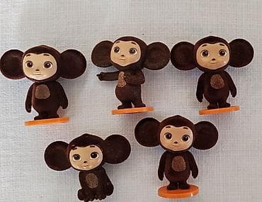 Velosiped aksesuarları: Cheburashka temalı kiçik fiqurlar dəsti - Sayı: 5 ədəd - Material — 1