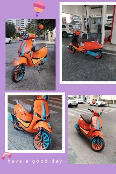 Rəngarəng şəhər skuterı – xüsusi dizaynlı - Gövdə rəngi: parlaq