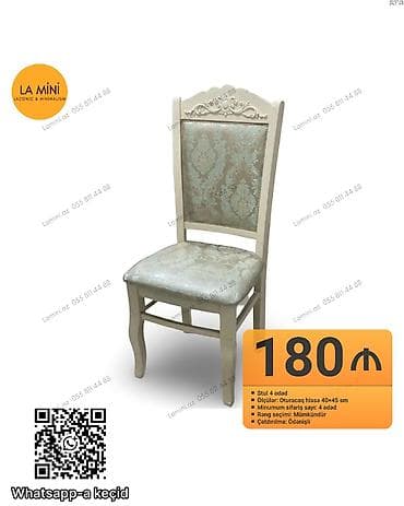 ustullar: Qonaq otağı üçün, Qatlanmayan, Stul — 1