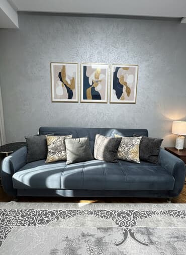 Divan, Yeni, Açılan, Bazalı, Vеlur parça, Çatdırılma yoxdur