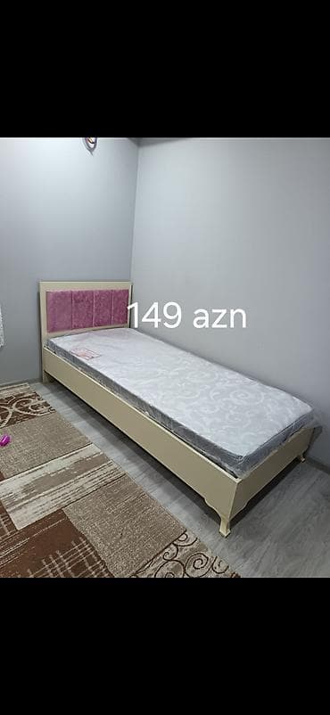 uşaq doşəyi: Tək nəfərlik çarpayı – 149 AZN - Ölçü: standart tək nəfərlik (təxmini — 2