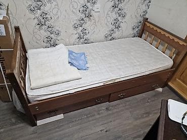 madeyra tek carpayi: Təknəfərlik çarpayı, Bazasız, Matras ilə, Siyirməli — 2