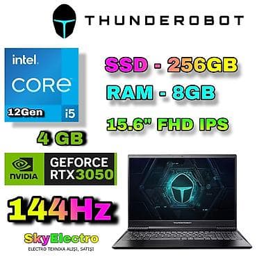 👍 THUNDEROBOT 911 AIR XS D Core i5 12gen, 256 GB, 8 GB, RTX 3050 4 GB