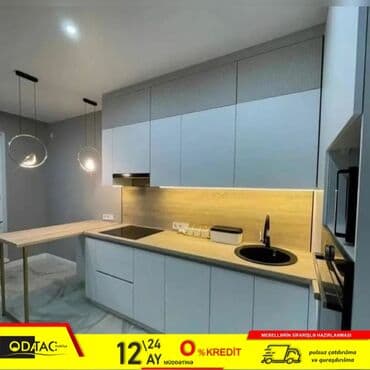 кухонная мебель на заказ в баку: Sifarişlə mətbəx dəsti, Özü çəkən petlələr, Kredit var, Rayonlara çatdırılma, Ödənişli çatdırılma, Pulsuz çatdırılma — 1