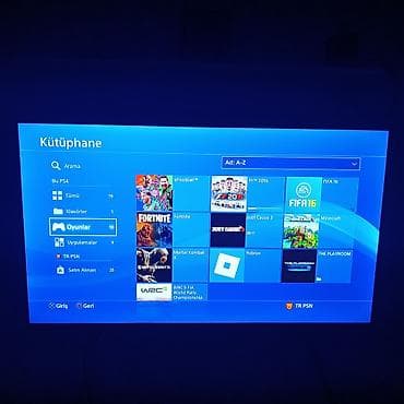 playst: PS4 slim 500gb plombu üzərində, 2 pult +10 oyun hesab — 2