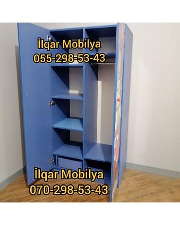 dolablar sumqayit: Oğlan üçün, Yeni, 2 qapılı, Açılan, Düz dolab — 4
