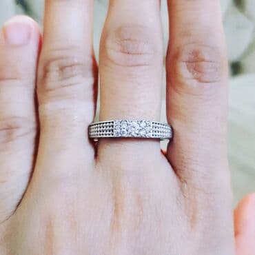 nişan üzükleri: Nişan, Üzük, Ağ qızıl, 585 Əyar — 1