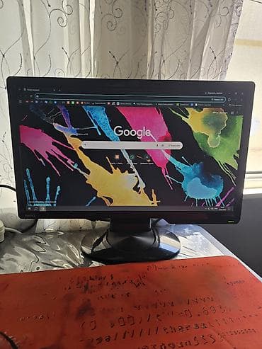benq e900w: Benq 20" monitor. Tam işləkdir, heç bir problemi yoxdu. Ekranında — 3