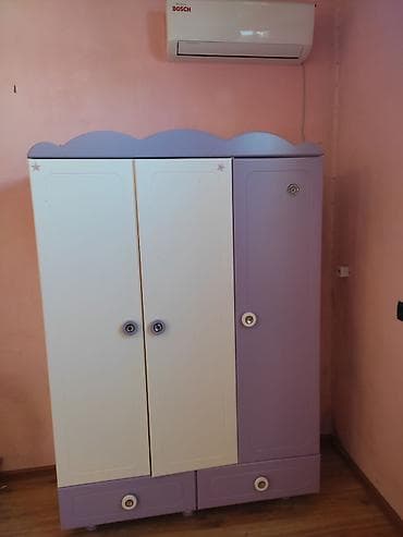 usag ucun manej: Uşaq/yeniyetmə otağı üçün mebel paltar skafı hündürlüyü — 1
