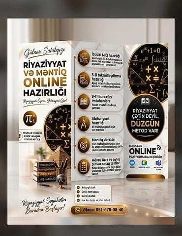 gitara ders: Repetitor, Riyaziyyat, Azərbaycan dili, İmtahanlara hazırlıq, Abituriyent hazırlığı — 3
