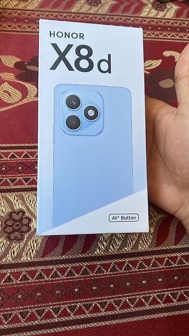 Honor X8, 128 GB, rəng - Mavi, Sensor, Barmaq izi